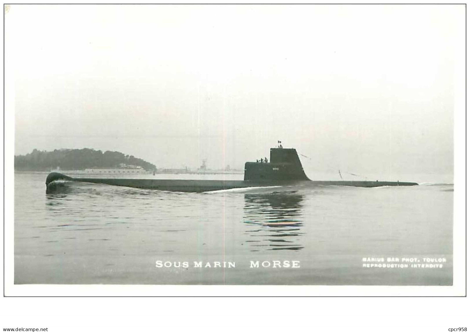 SOUS-MARINS.n°24824.PHOTO DE MARIUS BAR.MORSE - Unterseeboote