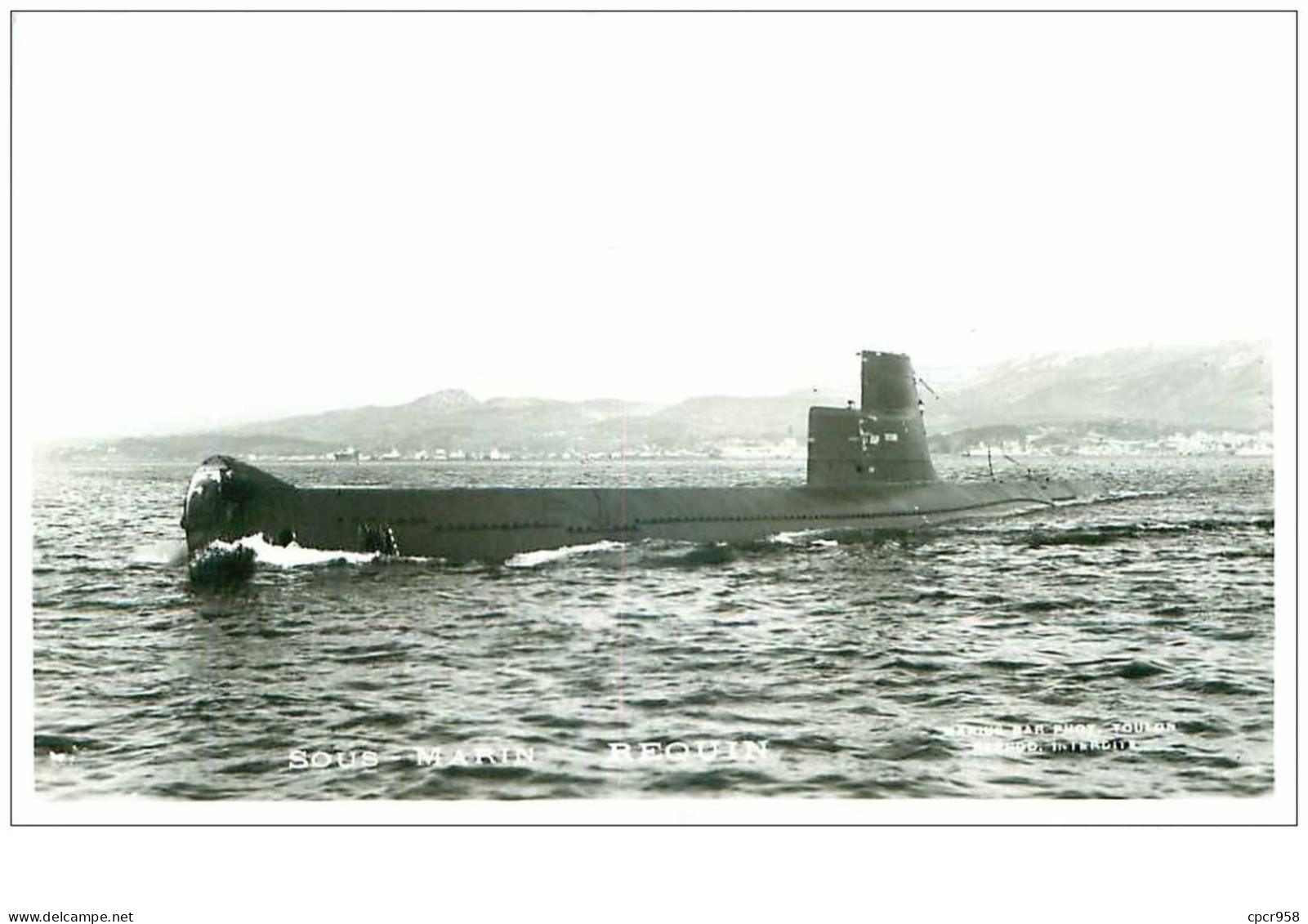 SOUS-MARINS.n°24843.PHOTO DE MARIUS BAR.REQUIN - Submarines