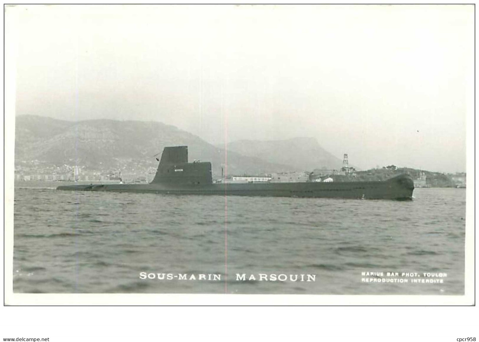 SOUS-MARINS.n°24851.PHOTO DE MARIUS BAR.MARSOUIN - Sottomarini
