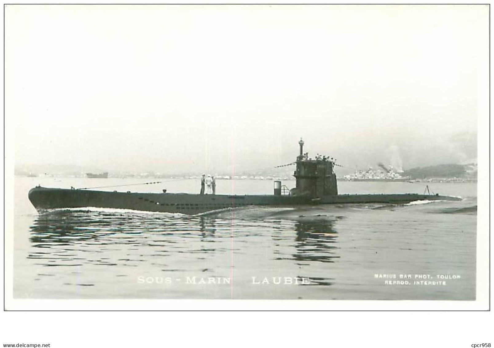 SOUS-MARINS.n°24835.PHOTO DE MARIUS BAR.LAUBIE - Submarinos