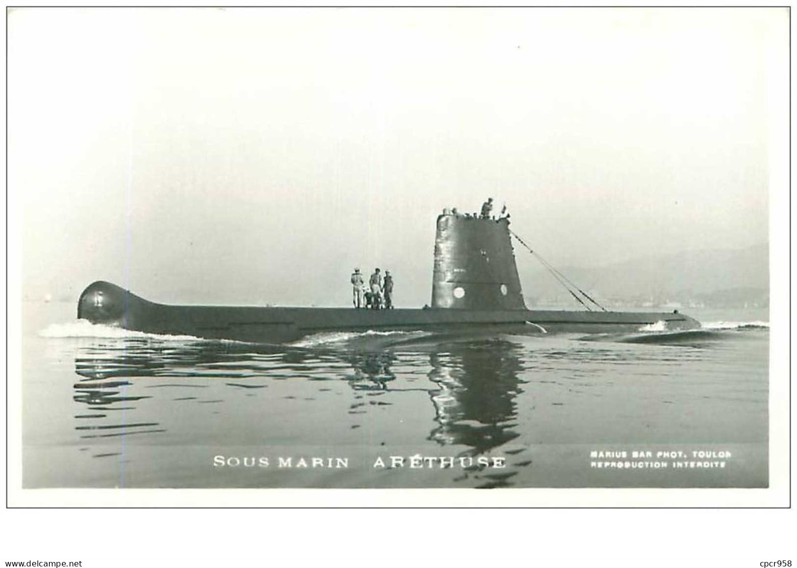 SOUS-MARINS.n°24870.PHOTO DE MARIUS BAR.ARETHUSE. - Submarinos