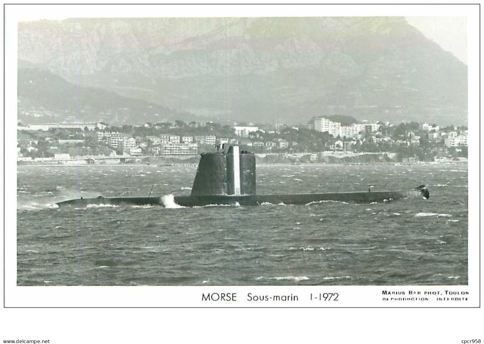 SOUS-MARINS.n°24881.PHOTO DE MARIUS BAR.MORSE.1.1972 - Sous-marins