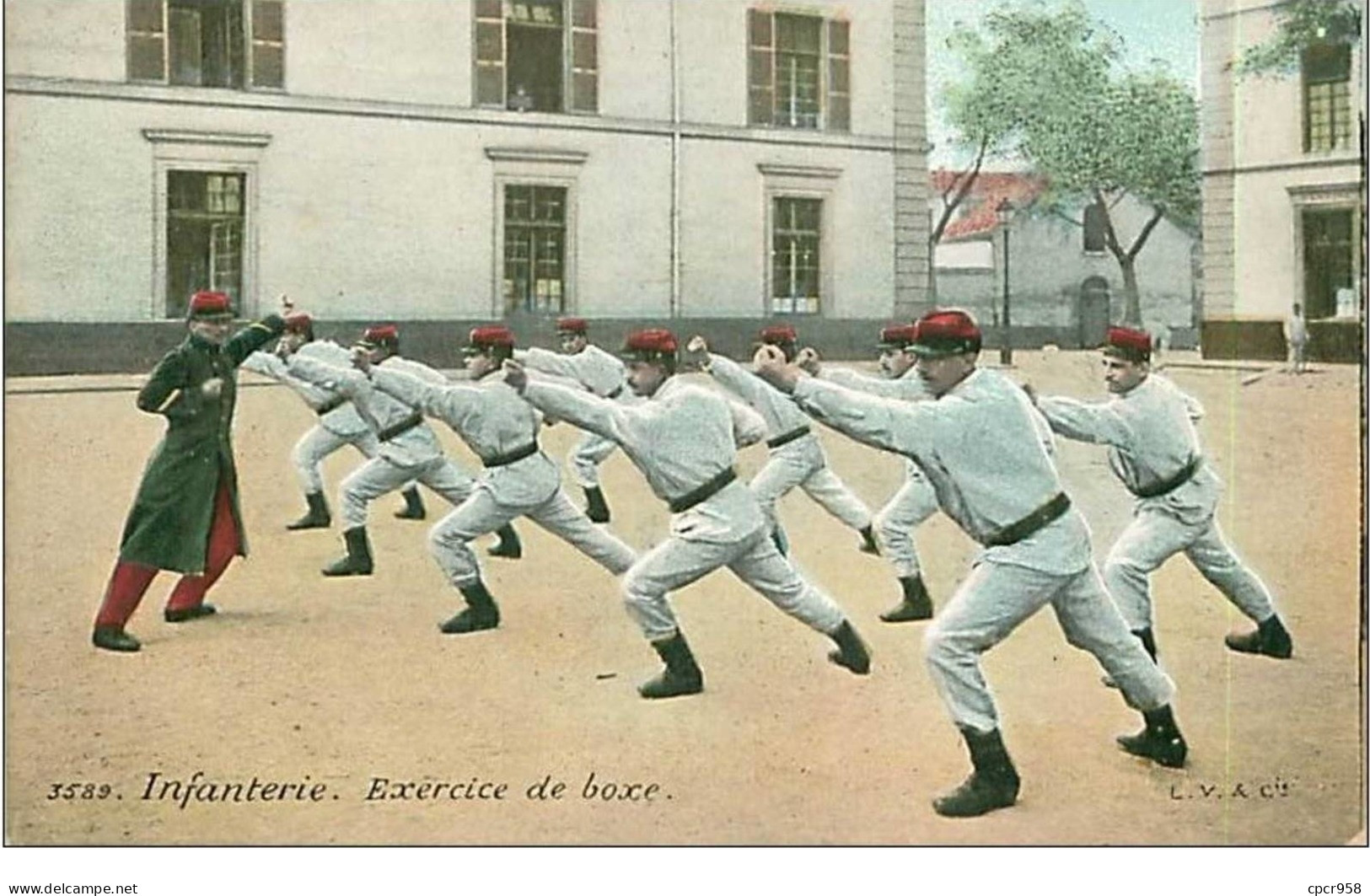 SPORTS.n°7238.BOXE.INFANTERIE.EXERCICE DE BOXE - Boksen