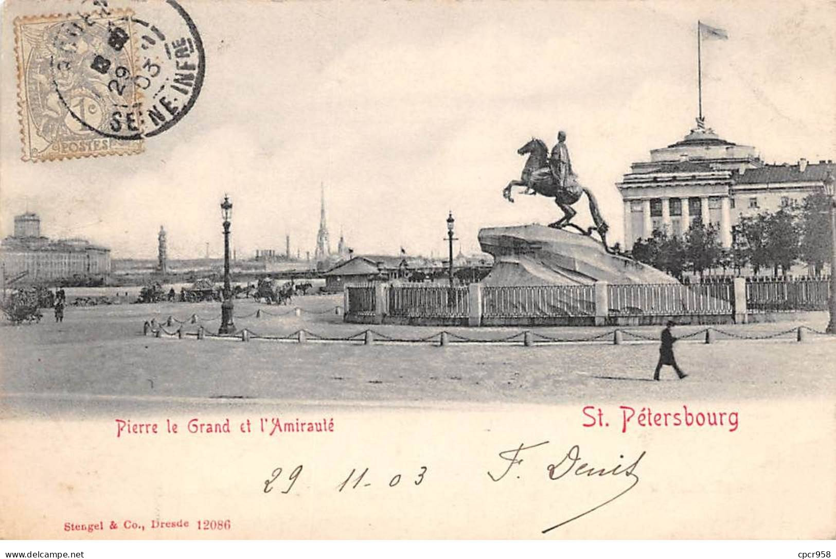 RUSSIE - SAINT PETERSBOURG - SAN26589 - Pierre Le Grand Et L'Amirauté - Russland