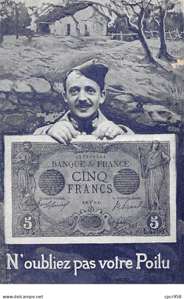 Représentation Monnaies - N°73734 - N'oubliez Pas Votre Poilu - Cinq Francs - Monete (rappresentazioni)