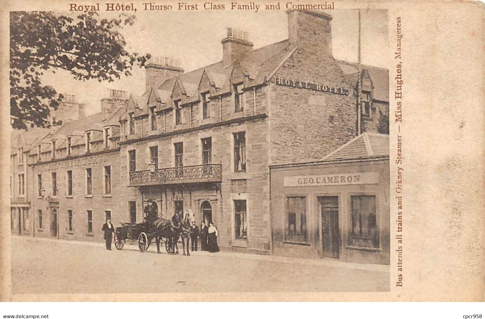 Royaume-Uni - N°71058 - ORKNEY - Royal Hôtel - Thurso First Class Family And Commercial - Orkney