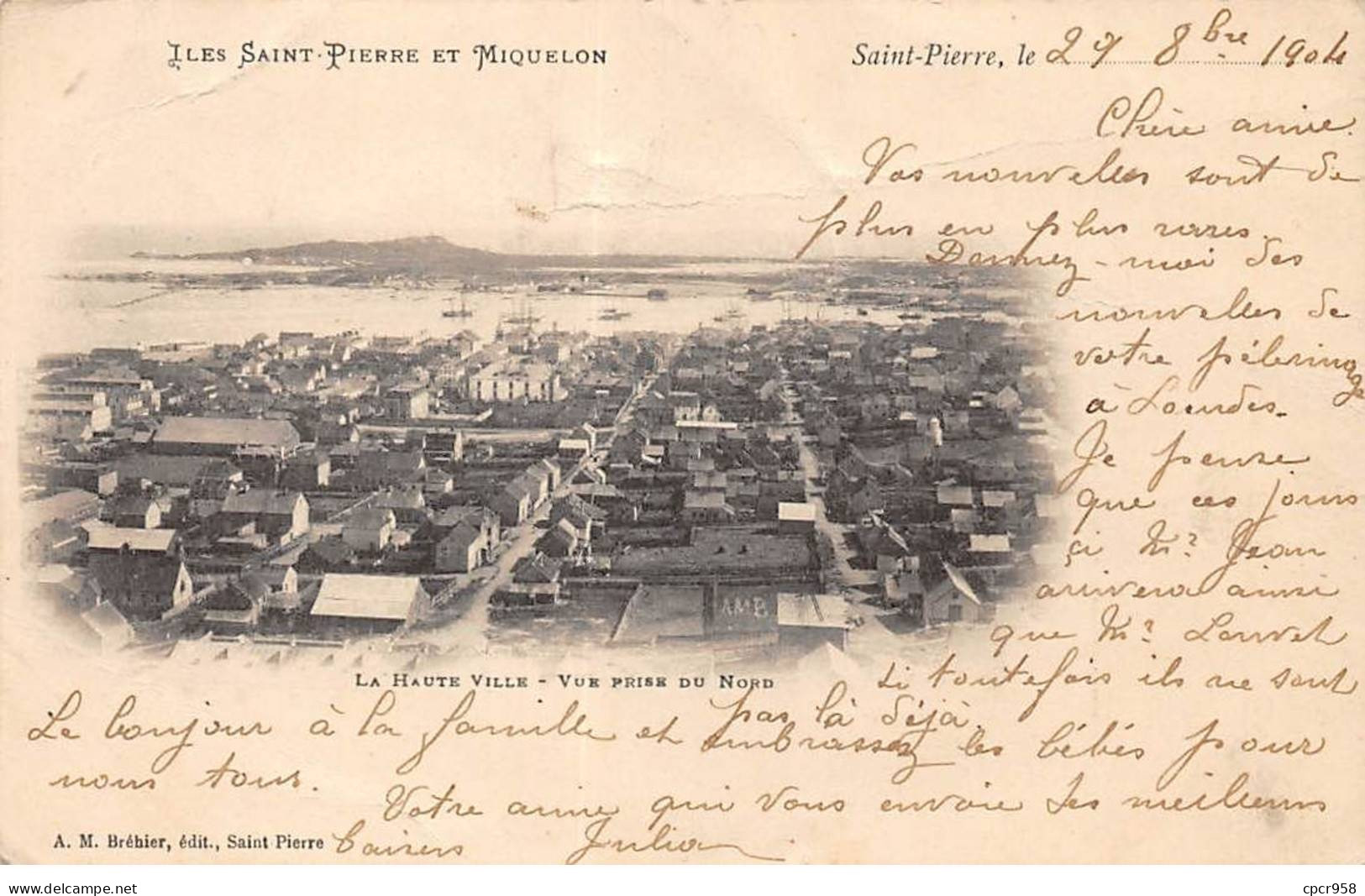 SAINT PIERRE ET MIQUELON - SAN36628 - La Haute Ville - Vue Prise Du Nord - Saint-Pierre-et-Miquelon