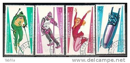 BULGARIA - 1987 - Jeux Olimpiques D'Hiver - Calgary 1988 - 4v Obl. - Gebraucht