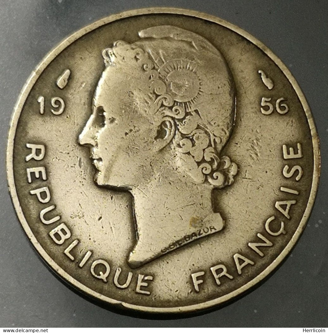 Monnaie Afrique Occidentale Francaise - 1956 - 10 Francs - Africa Occidentale Francese