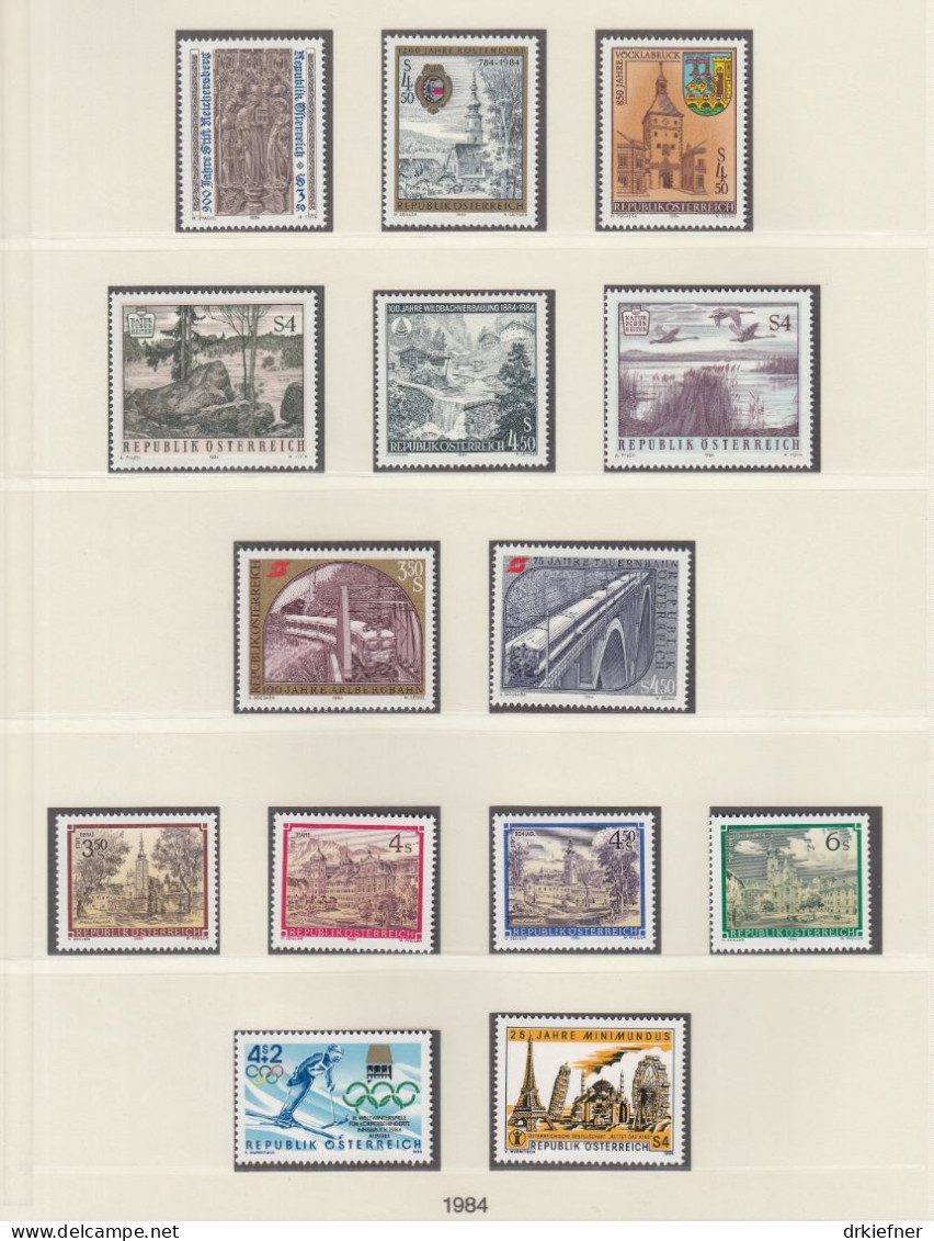 ÖSTERREICH  Jahrgang 1984, Postfrisch **, 1763-1798, Komplett - Volledige Jaargang