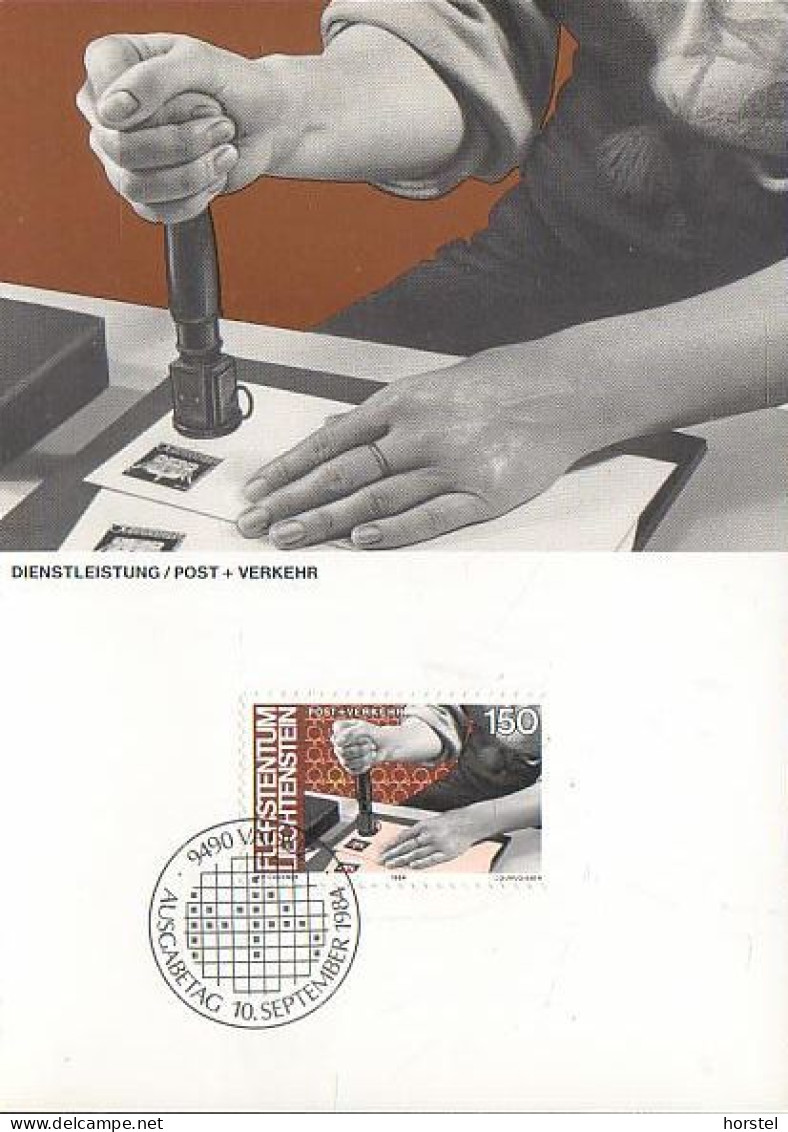 Liechtenstein - 860 Mensch Und Arbeit - Post Und Verkehr - Maximumkarten (MC)