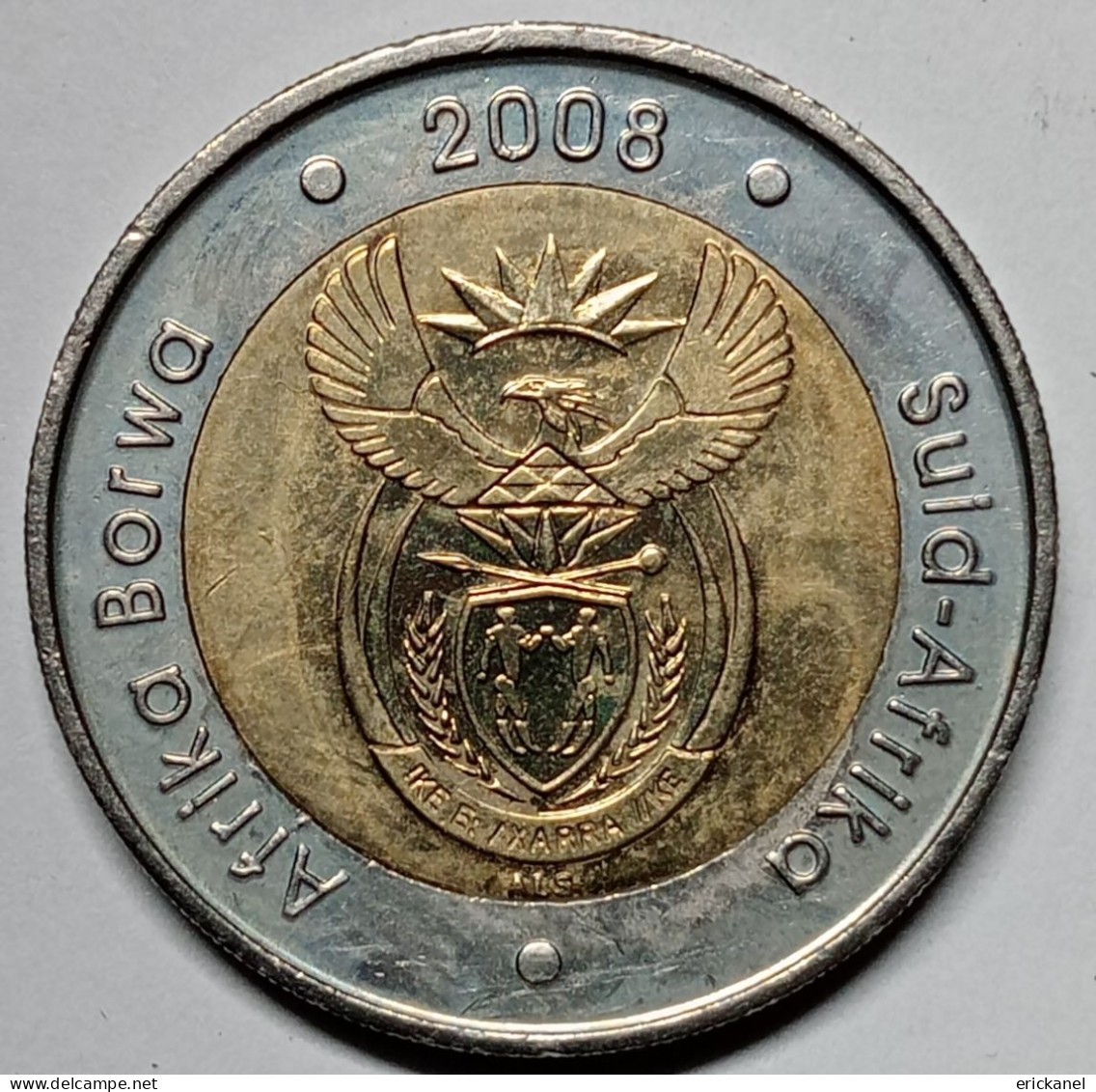 2008 SOUTH AFRICA NELSON MANDELA 90th BIRTHDAY 5 RAND - UNC - South Africa