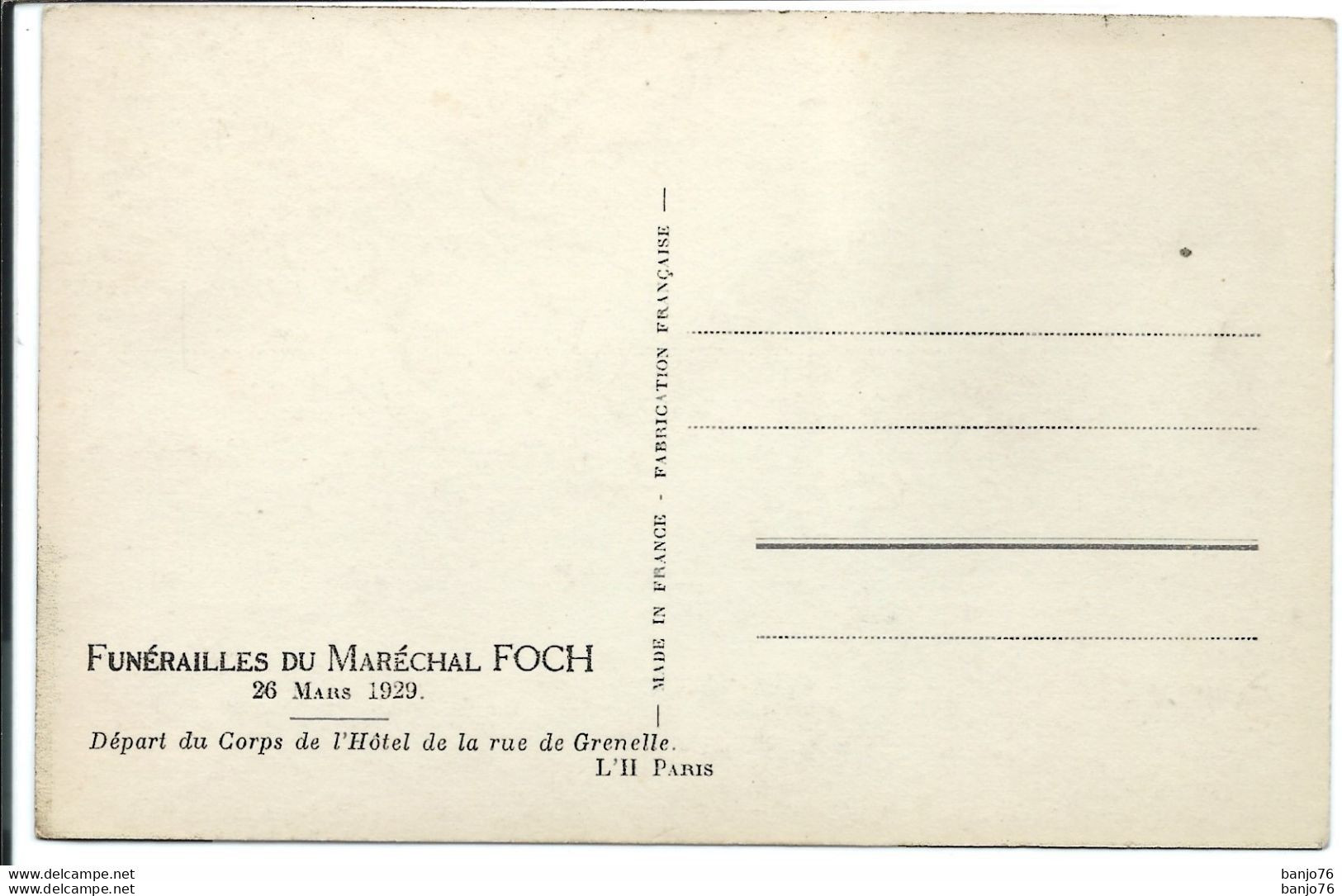 Funérailles Du Marchal FOCH - 29 Mars 1929 - 4 Cartes - Funeral