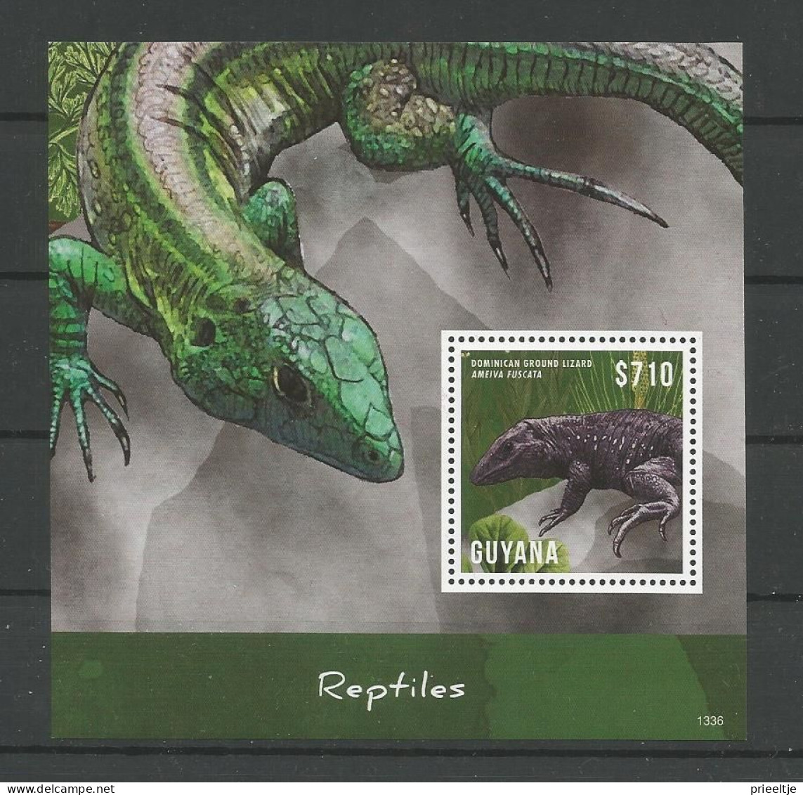 Guyana 2013 Reptiles S/S  Y.T. BF 576 ** - Guyane (1966-...)
