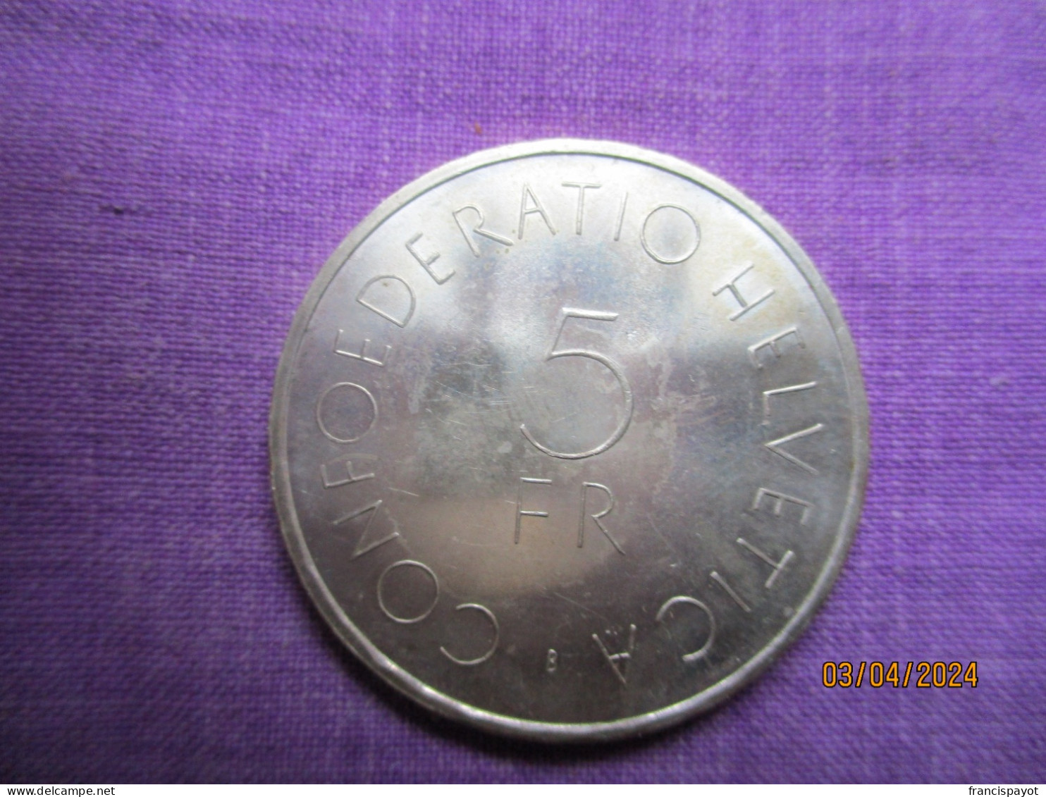 Switzerland: 5 Francs 1963 - Red Cross - Commemorative