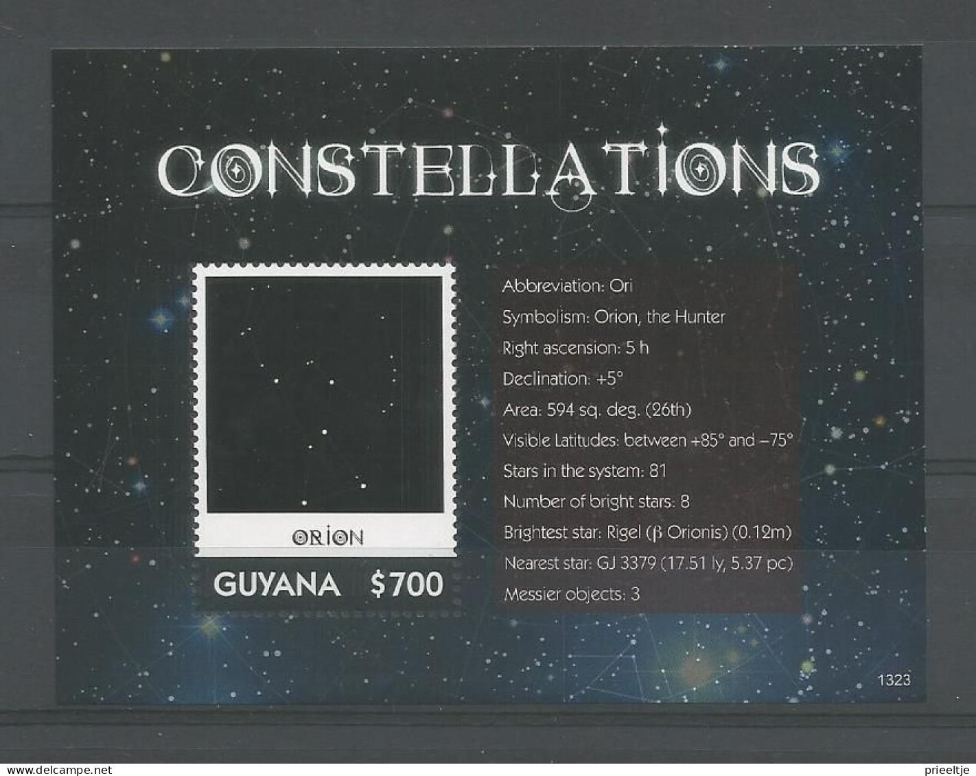 Guyana 2013 Constellations S/S 1 Y.T. BF 569 ** - Guyane (1966-...)