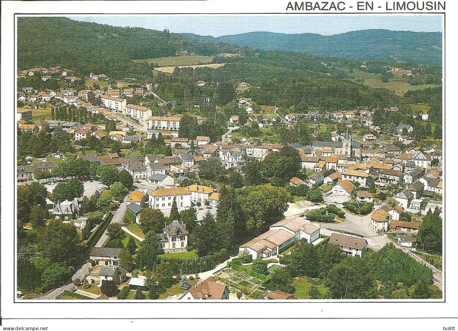 AMBAZAC EN LIMOUSIN - Vue Aérienne - Carte Toilée - Ambazac