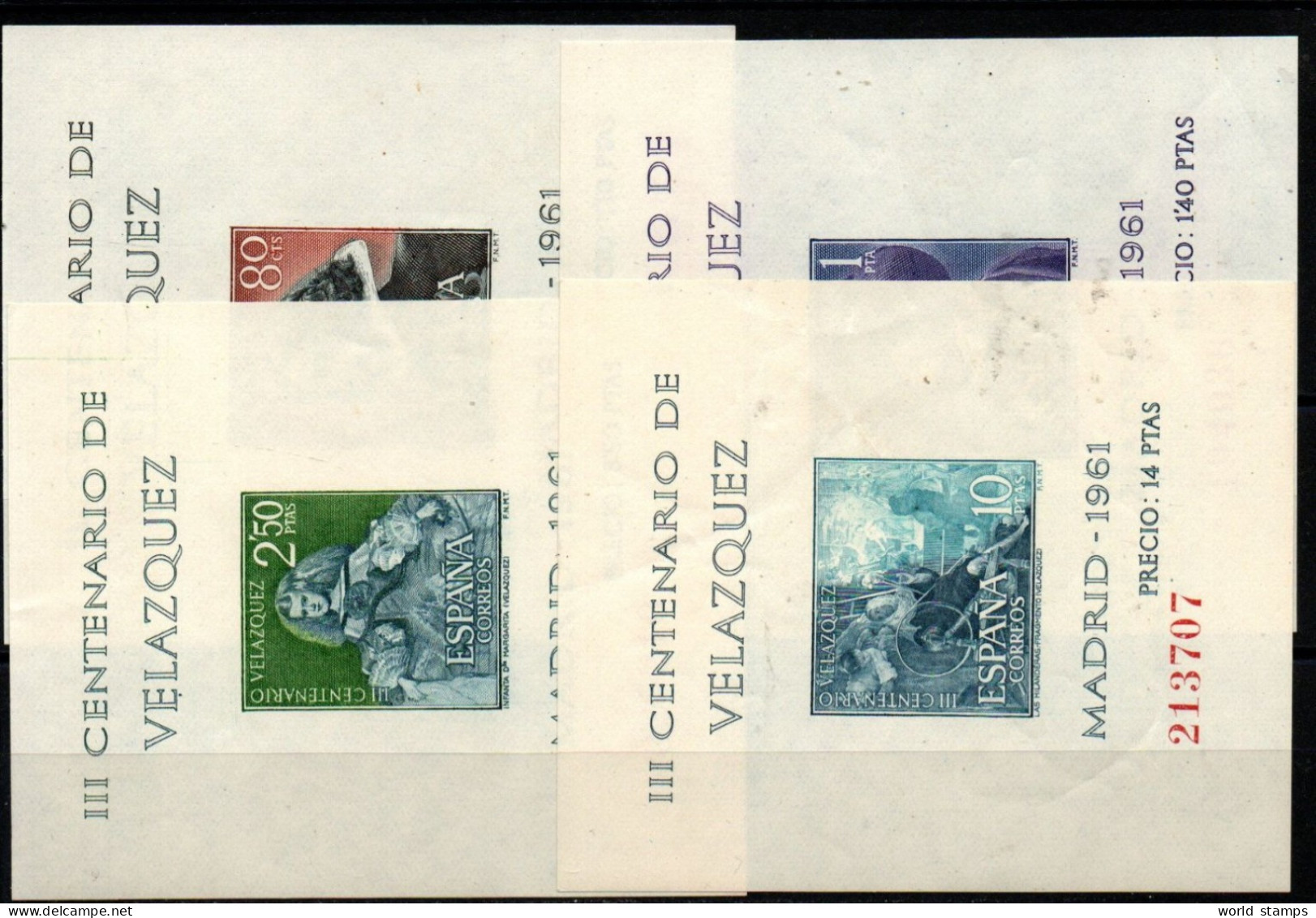 ESPAGNE 1961 ** - Blocks & Sheetlets & Panes