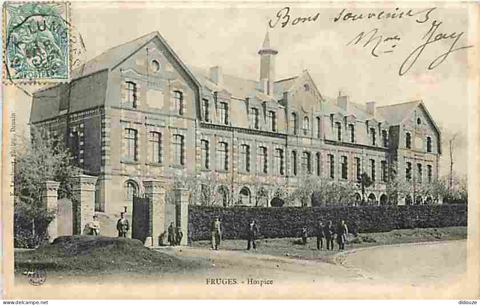 62 - Fruges - Hospice - Animé - Ecrite En 1905 - CPA - Voir Scans Recto-Verso - Fruges
