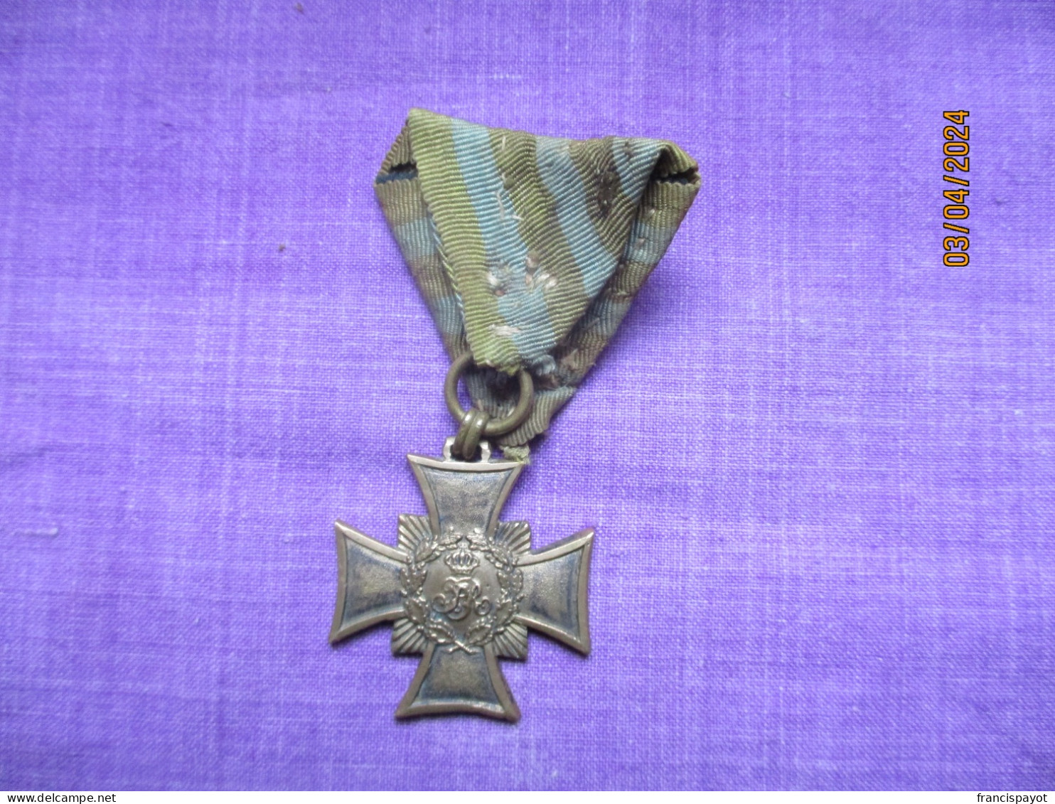 Germany: Saxon Commemorative Cross Of 1866 - Monarquía/ Nobleza