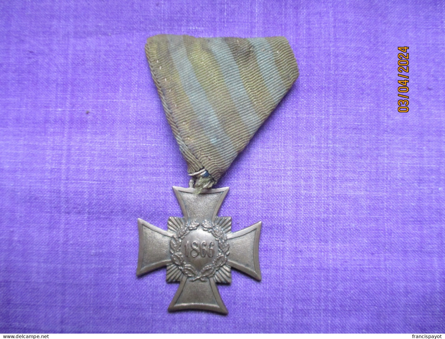 Germany: Saxon Commemorative Cross Of 1866 - Royal/Of Nobility