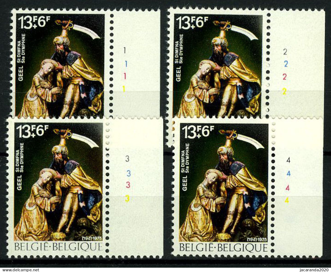 België 1788 - St.-Dimfna - Plnrs 1-2-3-4 - 1971-1980