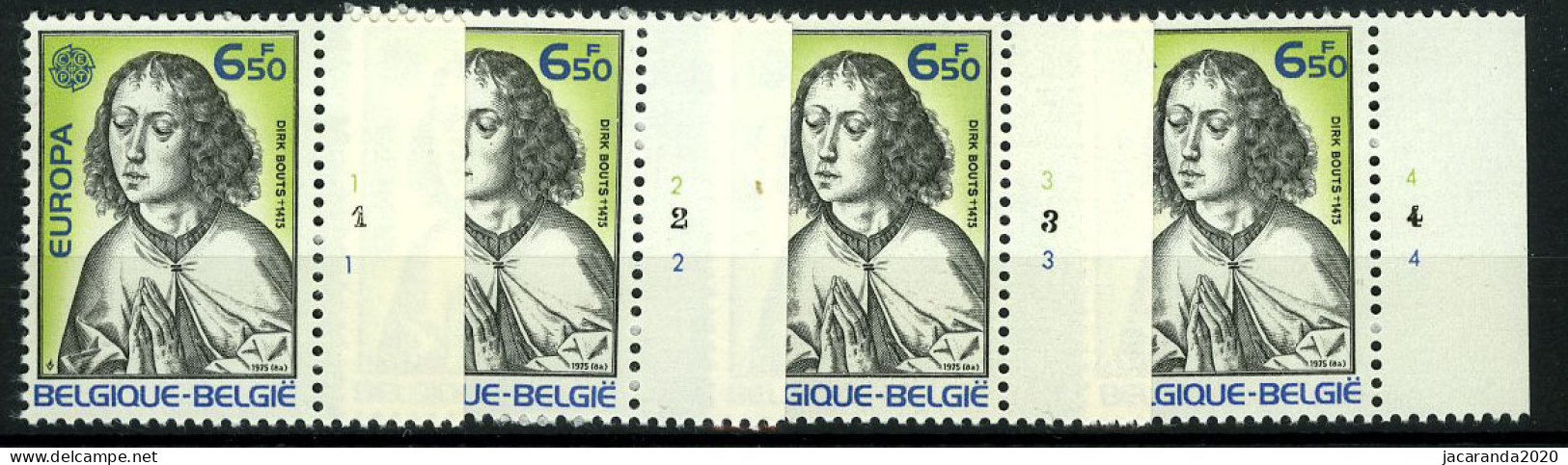 België 1766 - Europa 1975 - Plnrs 1-2-3-4 - 1971-1980