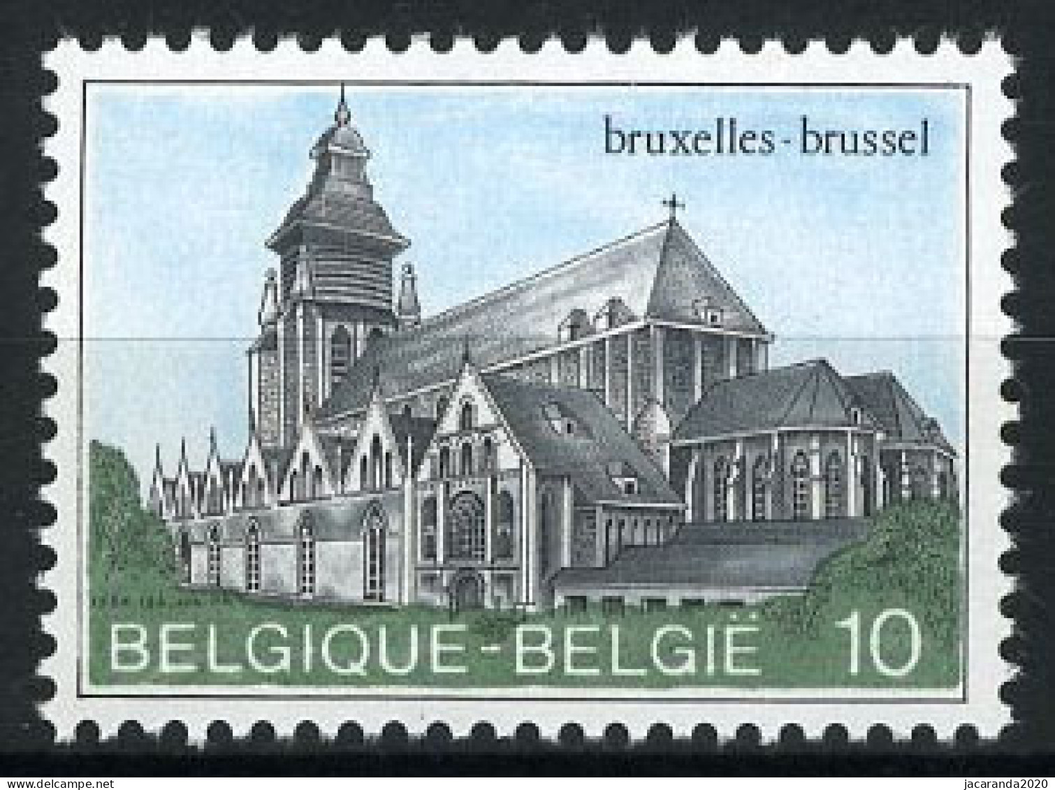 België 2138P5a - Kapellekerk Te Brussel - Witte Gom - Gomme Blanche - Ongebruikt