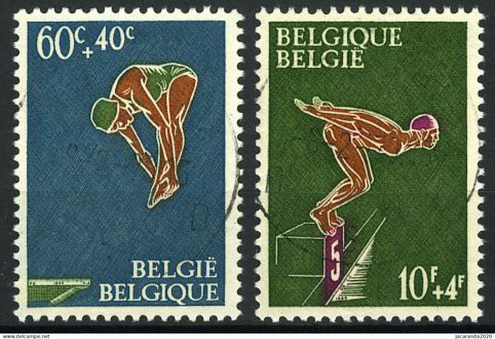 België 1372/73 - Sport - Zwemmen - Natation - Gestempeld - Oblitéré - Used - Gebruikt