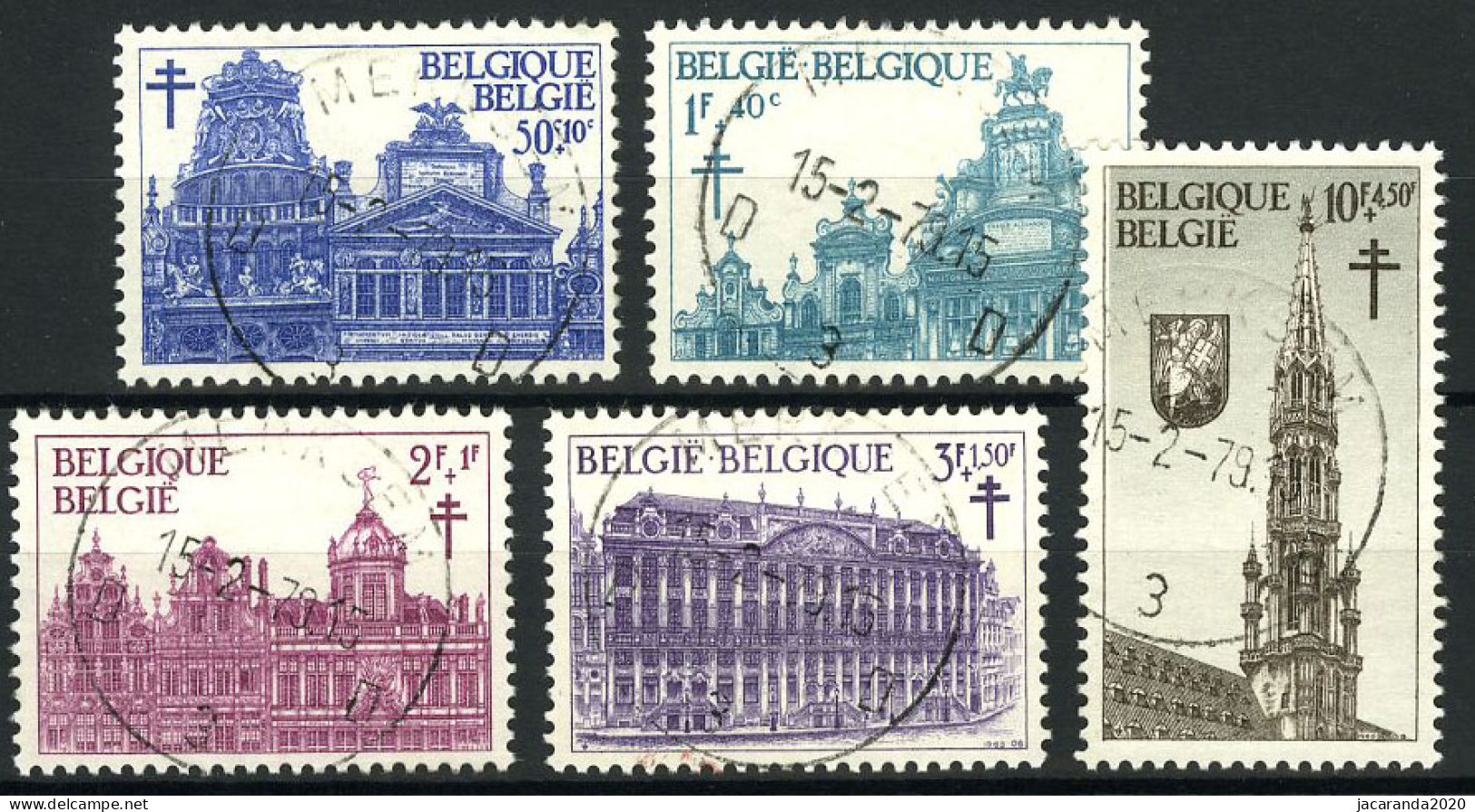 België 1354/58 - Grote Markt - Brussel - Gestempeld - Oblitéré - Used - Usados