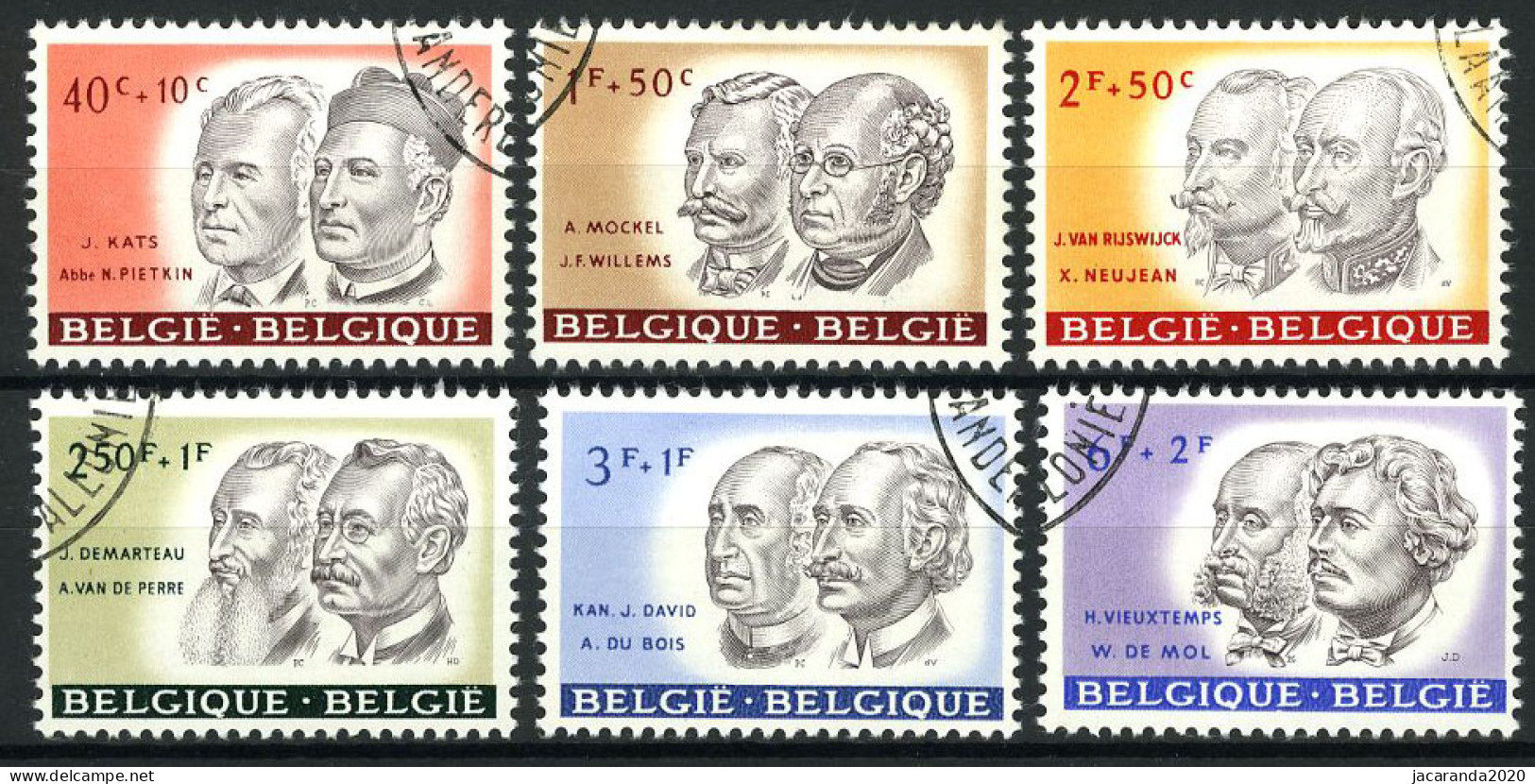 België 1176/81 - Belgische Personaliteiten - Gestempeld - Oblitéré - Used - Gebraucht