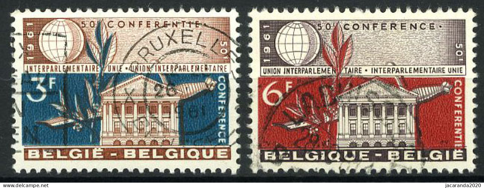 België 1191/92 - Interparlementaire Unie - Gestempeld - Oblitéré - Used - Usati
