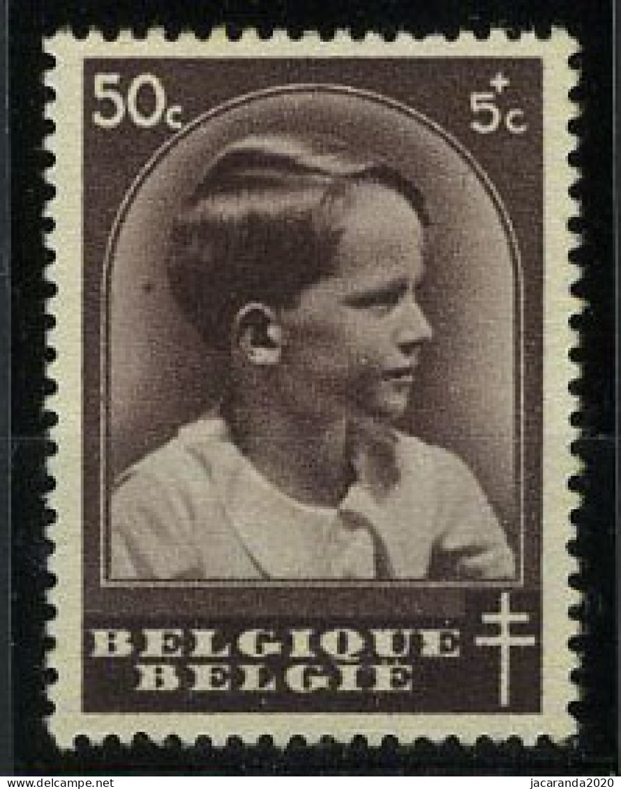 België 441 (*) - Prins Boudewijn - Vlek Achter Het Hoofd - Tache Derrière La Tête - 1931-1960