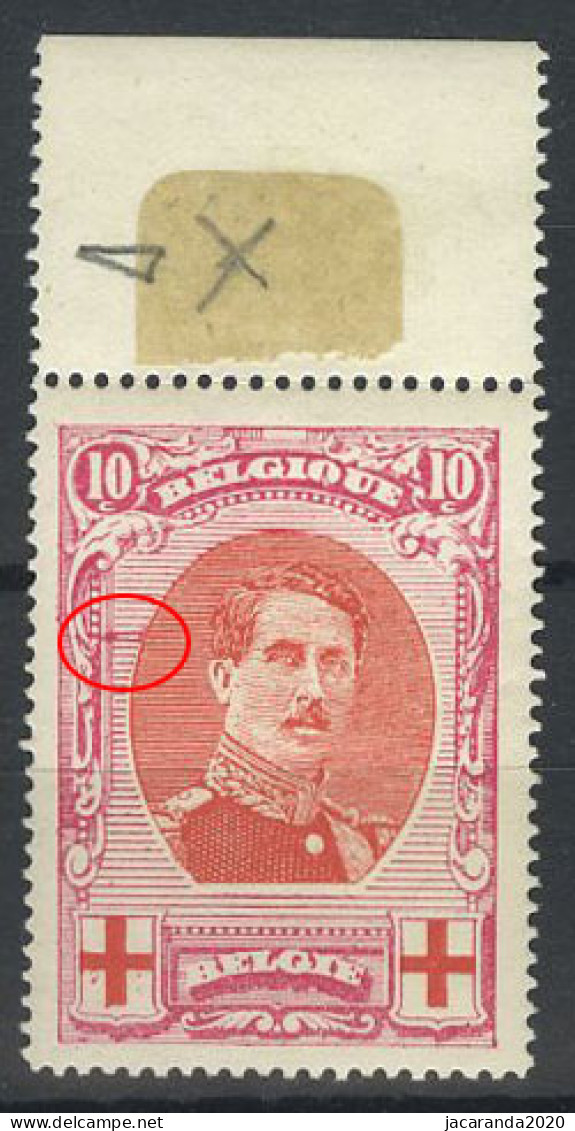 België 133-V1 ** - Koning Albert I - Streep Onder Linker Krul - Deux Traits Sous La Volute à Gauche - MNH - SUP - Other & Unclassified