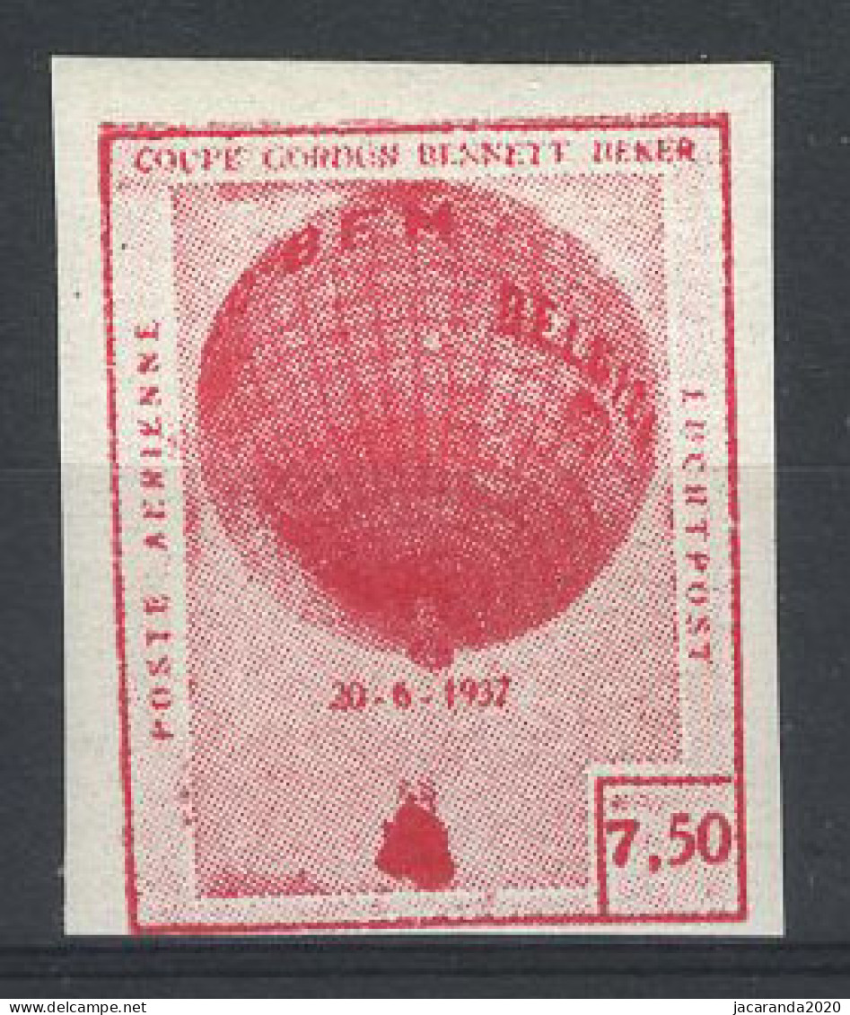 België E16 ** - Gordon-Bennett Beker - 7,50 Rood - Ongetand - Erinnofilia [E]