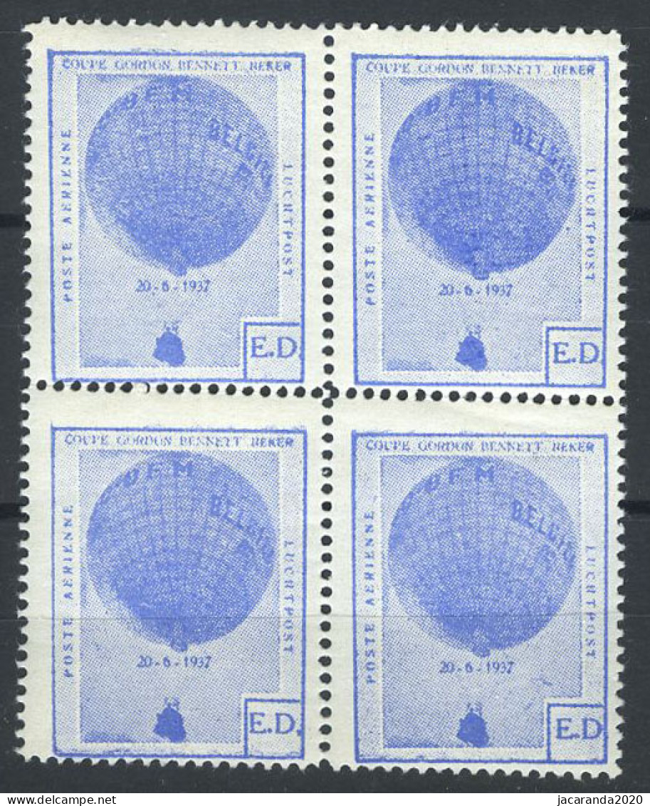 België E17 ** - Gordon-Bennett Beker - E.D. Blauw - Getand  - Erinnophilie - Reklamemarken [E]