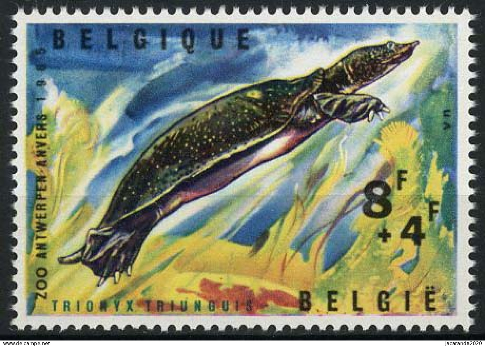 België 1348 - Zoo Van Antwerpen III - Reptielen - Weekschild Schildpad - Trionyx Du Nil - Unused Stamps