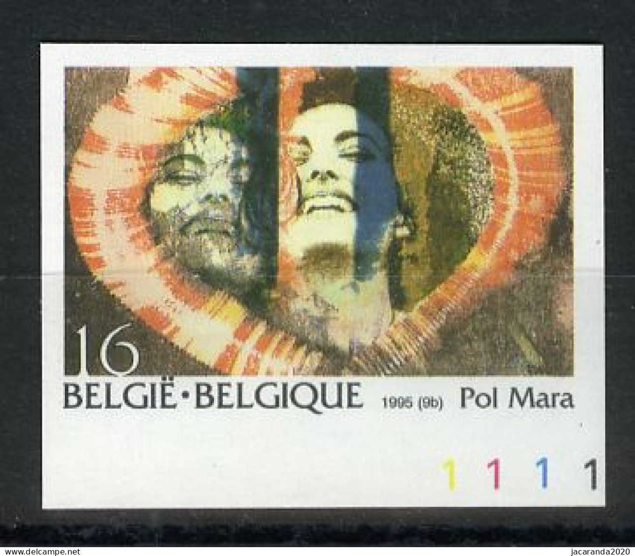 België 2603 ON - Kunst - Pol Mara - In Blok Van 4 - ZELDZAAM Met Plaatnummer - TRES RARE Avec Numéro De Planche - 1981-2000