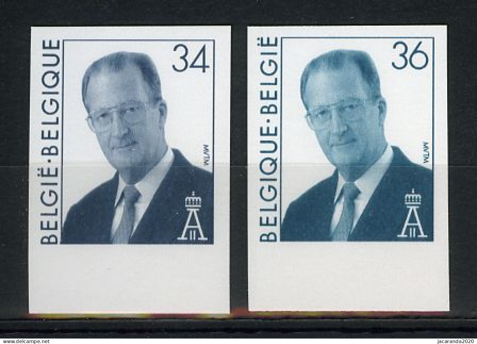 België 2690/91 ON - Koning Albert II - Roi Albert II - Otros & Sin Clasificación