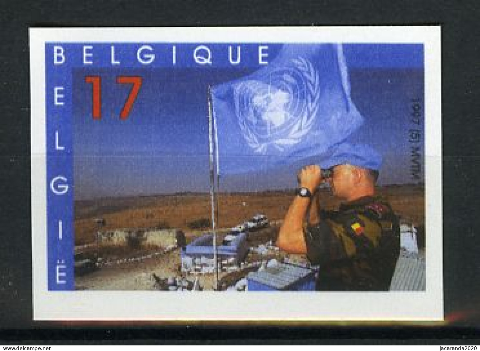 België 2692 ON - UNO Vlag - Blauwhelmen - Casques Bleus - Autres & Non Classés