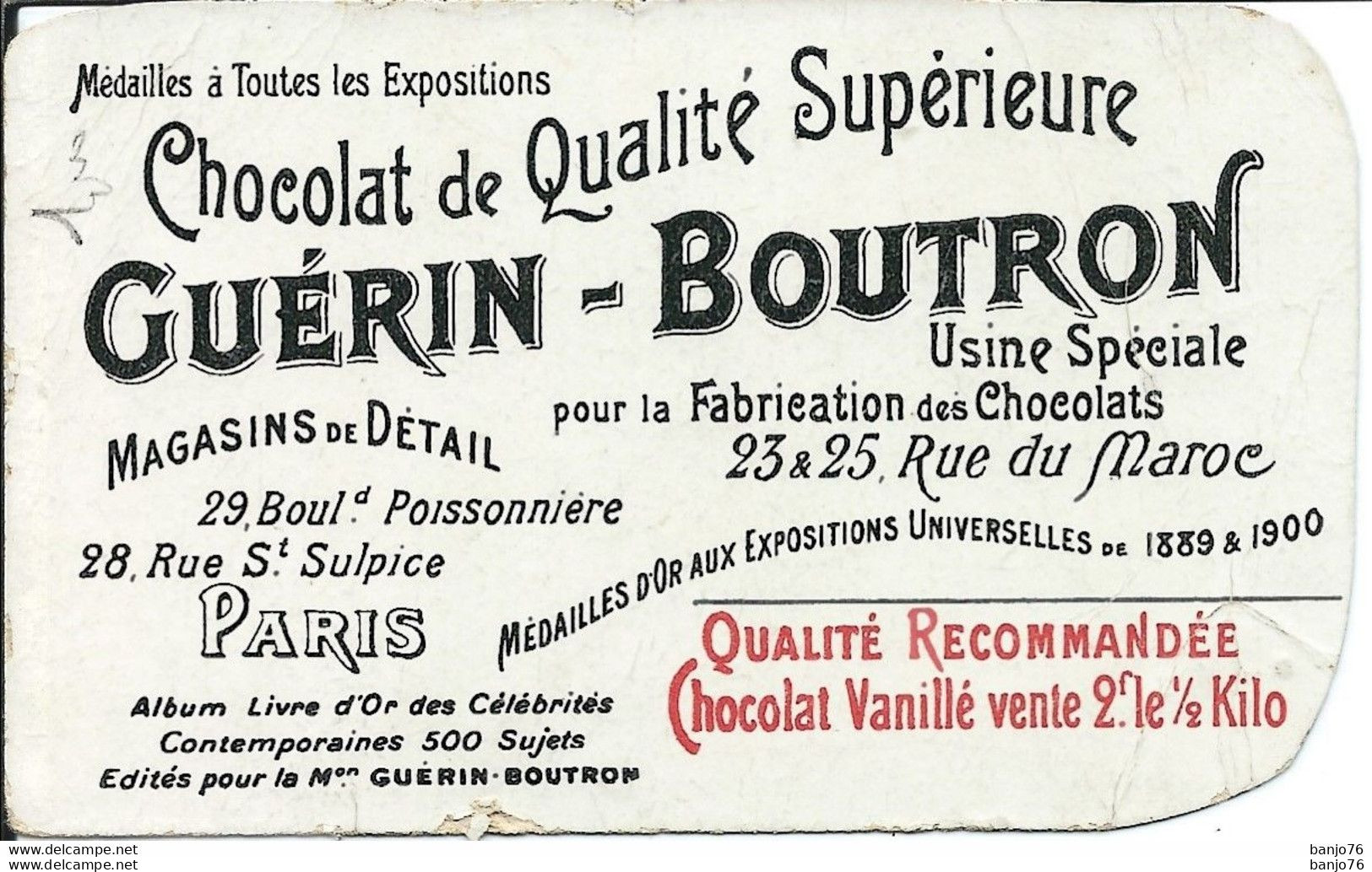 Chromo - Chocolat Guérin Boutron - N° 376 - Président Forrer, Confédération Suisse - Guérin-Boutron