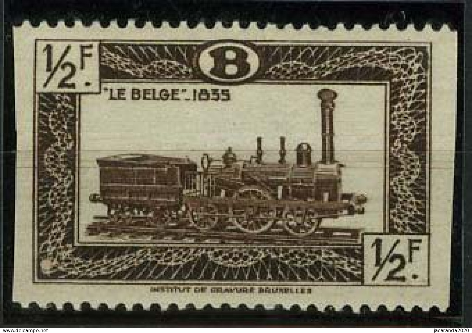 België TR304 ** - Locomotief - Links En Rechts Ongetand - Non Dentelé à Gauche Et à Droite - Andere & Zonder Classificatie