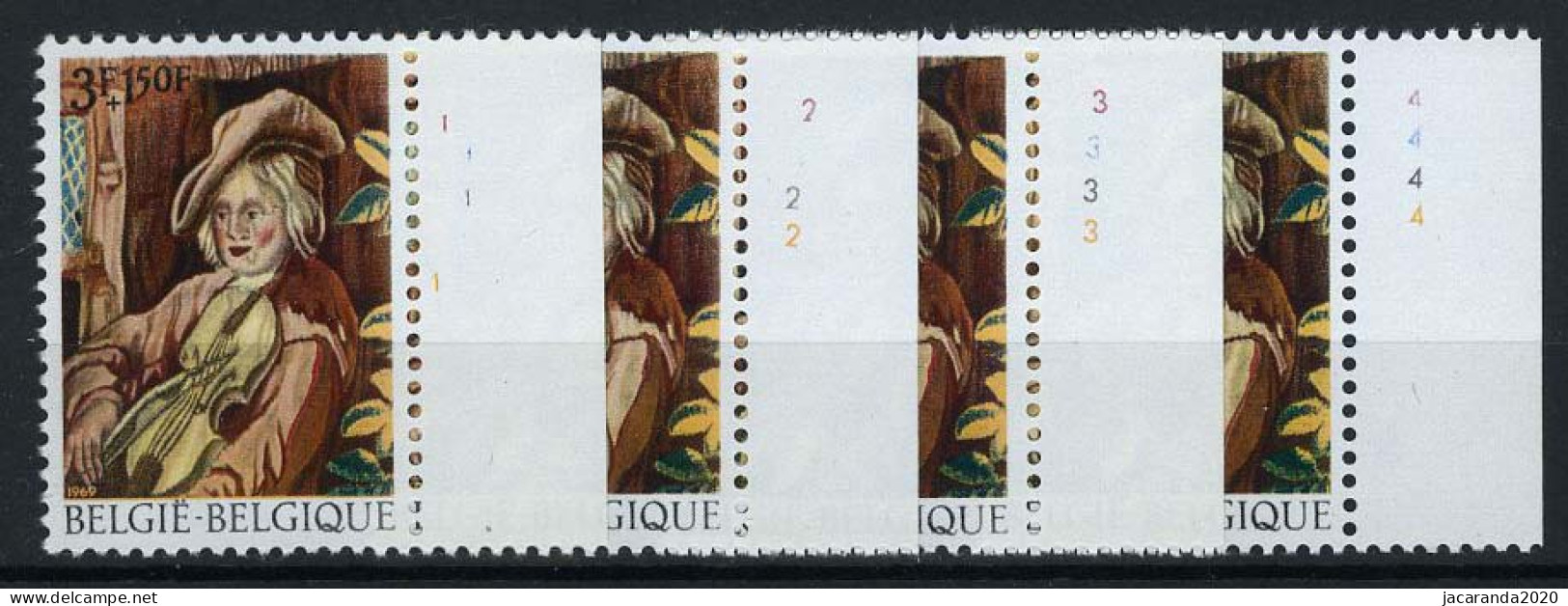 België 1506 - Kunsttapijten - David II Teniers - Plnr 1/4 - 1961-1970