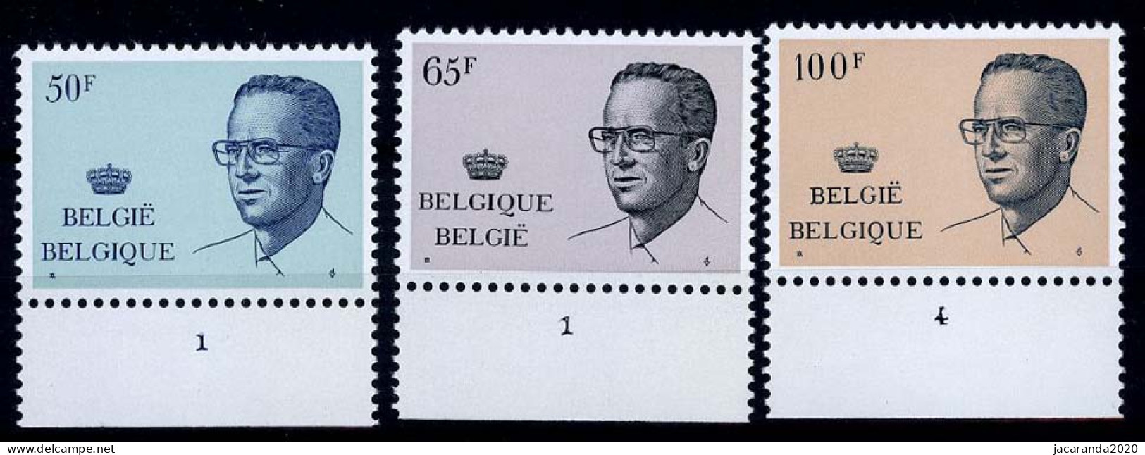 België 2022/24 - Koning Boudewijn - Roi Baudouin - 1981-1990