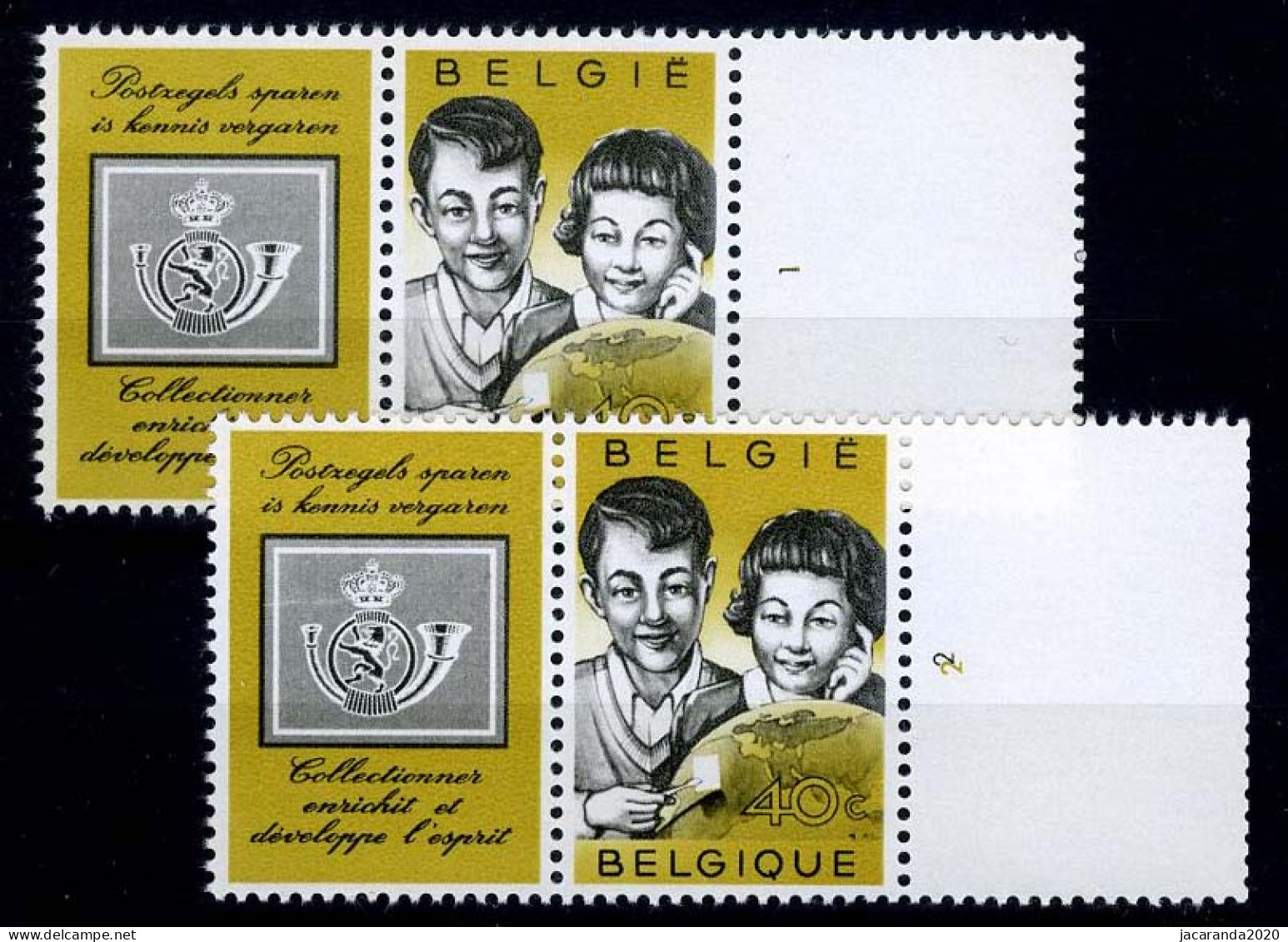 België 1152 - Jeugdfilatelie - Plnr 1-2 - ....-1960