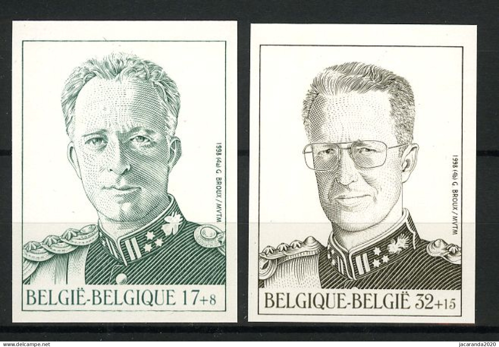 België 2738/39 ON - Koningshuis - Koning Leopold III - Koning Boudewijn I - Other & Unclassified