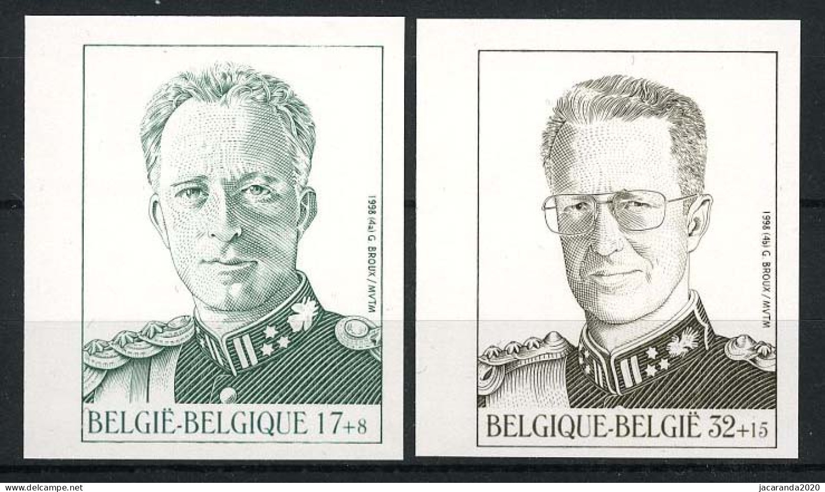 België 2738/39 ON - Koningshuis - Koning Leopold III - Koning Boudewijn I - 1981-2000