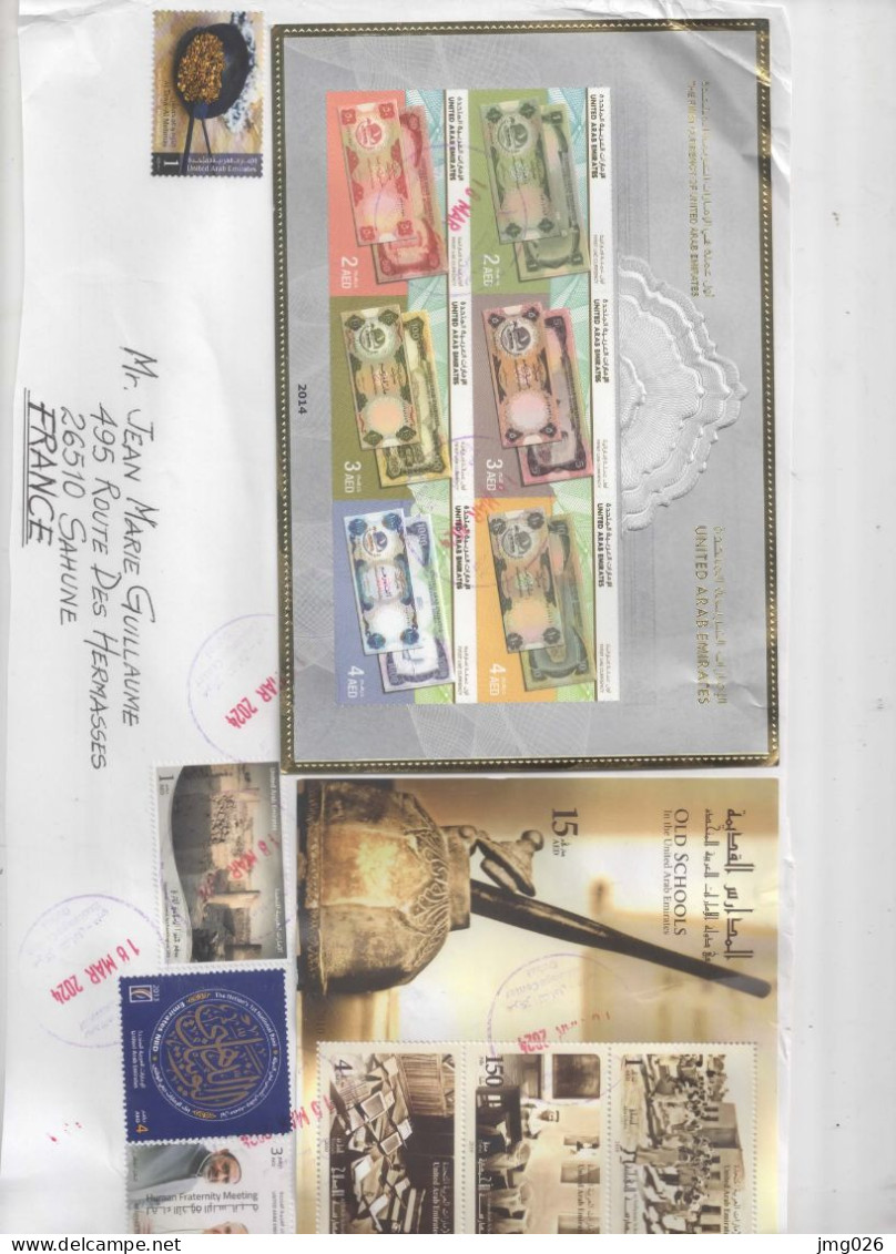 DEVANTS LETTRE EMIRATS ARABES UNIS VOIR 4 SCANS - United Arab Emirates (General)