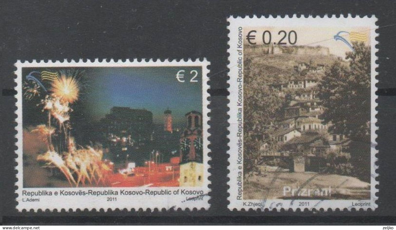 Kosovo 2011, Used, Michel 185, 187 - Kosovo