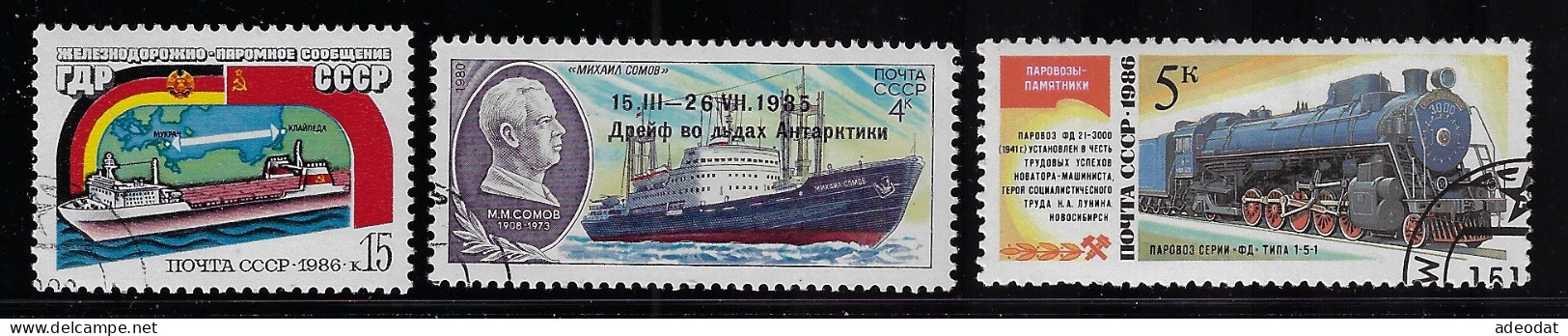 RUSSIA 1986 SCOTT #5488,5499,5511  USED - Usati